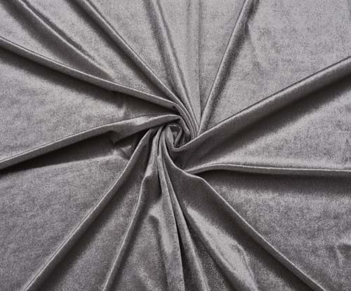 Stretch Burnout Velvet Fabric Brown, by the yard